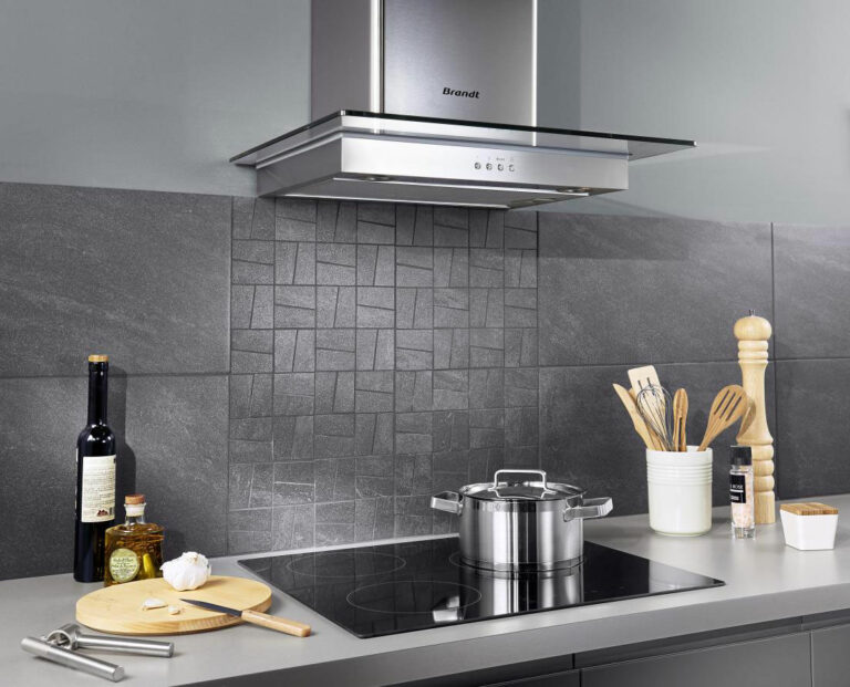 Carrelage mural gris de cuisine