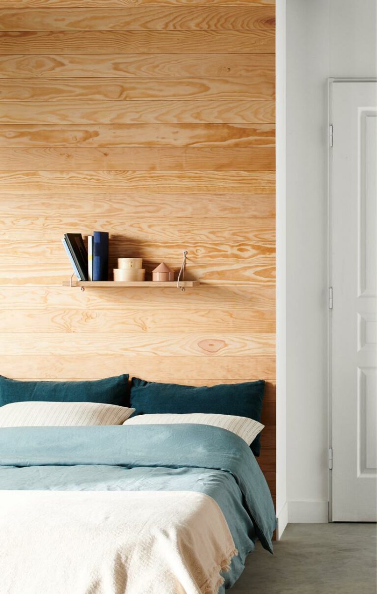 Lambris bois chambre