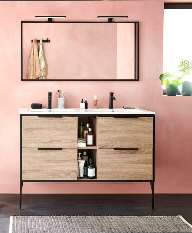 Meuble de salle de bains double vasque